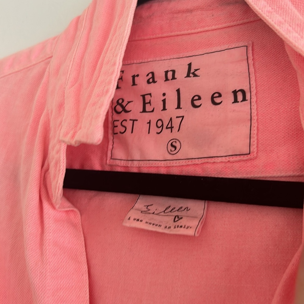 Frank And Eileen Button Down Eileen Small Neon Pi… - image 2